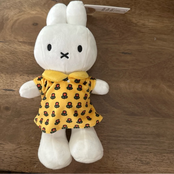Miffy Plush Toy in Yellow Dress - Picture 4 of 5
